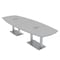 Skutchi Designs 45 in W, 120 in L, 29 in H, Engineered Wood Top, Grey HAR-ABOT-46X119-DOU-ELEC-XD01 - alternate 1